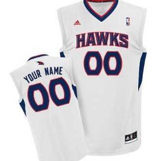 Men & Youth Customized Atlanta Hawks White Jersey