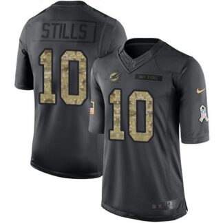 Nike Miami Dolphins #10 Kenny Stills Black Men’s Stitched NFL Limited 2016 Salute to Service Jersey