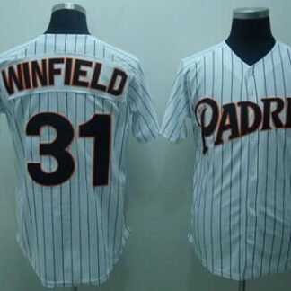 San Diego Padres #31 Dave Winfield White Jerseys