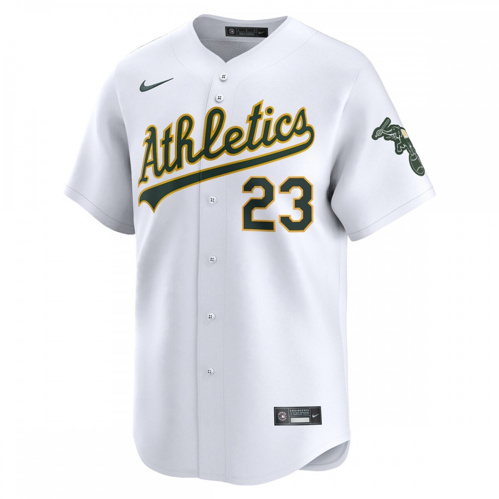 Shea Langeliers Oakland Athletics Nike Home Limited Player Jersey - White - Image 2