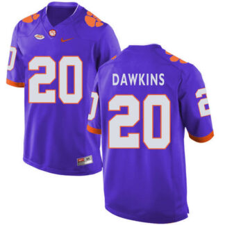 Clemson Tigers 20 Brian Dawkins Purple College Football Jersey DingZhi