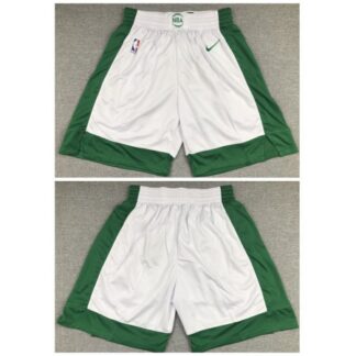 Men's Boston Celtics White Shorts (Run Small) UYPQ