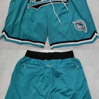 Men's Miami Marlins Blue Shorts (Run Small)