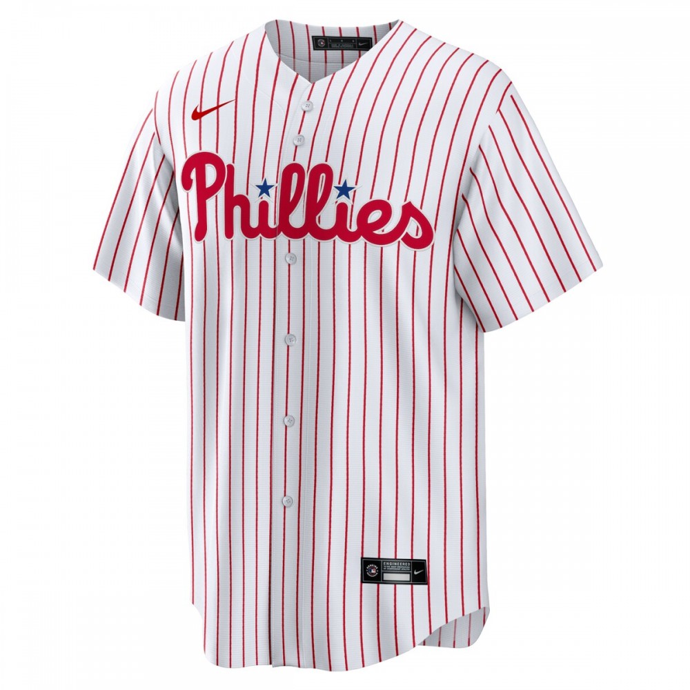 Rhys Hoskins Philadelphia Phillies Nike Home Replica Player Name Jersey - White - Image 2