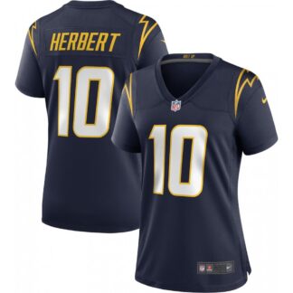 Justin Herbert Los Angeles Chargers Nike Women's Alternate Game Jersey - Navy