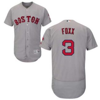 Boston Red Sox #3 Jimmie Foxx Gray Flexbase Stitched Jersey DingZhi