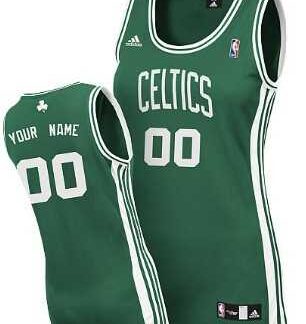 Women's Customized Boston Celtics Green Jersey