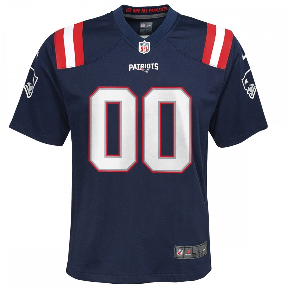 New England Patriots Nike Youth Custom Game Jersey - Navy - Image 2