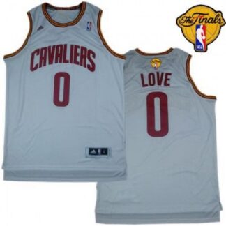 Men's Revolution 30 Cleveland Cavaliers #0 Kevin Love White The Finals Patch Stitched NBA Jersey
