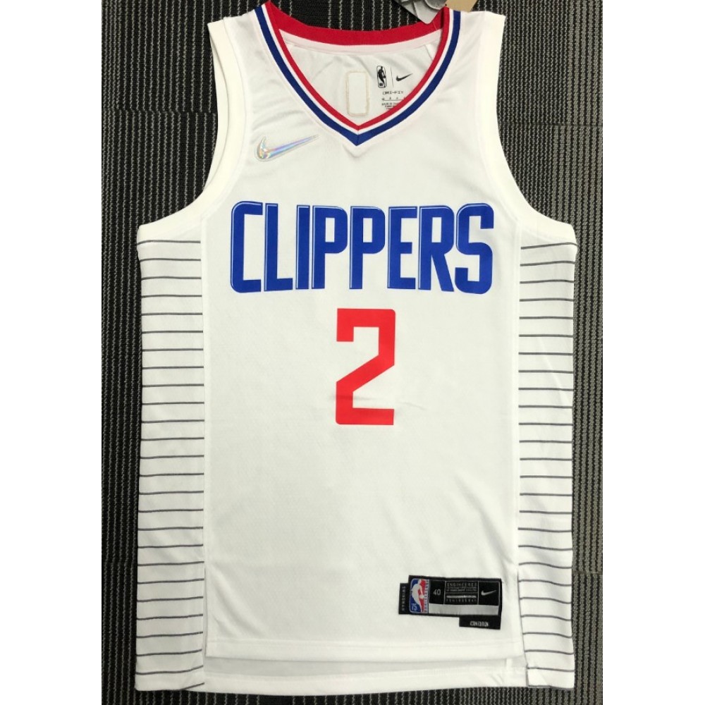 Men's Los Angeles Clippers Leonard #2 Nike White Swingman NBA Jersey - Association Edition - Image 2