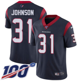 Nike Houston Texans #31 David Johnson Navy Blue Team Color Youth Stitched NFL 100th Season Vapor Untouchable Limite...