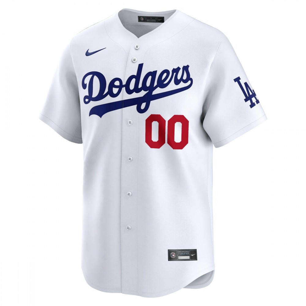 Los Angeles Dodgers Nike Youth Home Limited Custom Jersey - White - Image 2