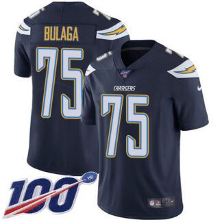 Nike Los Angeles Chargers #75 Bryan Bulaga Navy Blue Team Color Youth Stitched NFL 100th Season Vapor Untouchable L...