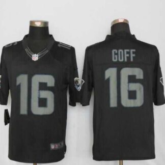 Nike Limited St. Louis Rams #16 Goff Impact Black Stitched NFL Jersey