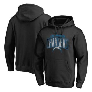 Men's Los Angeles Chargers NFL Pro Line by Fanatics Branded Arch Smoke Pullover Hoodie Black