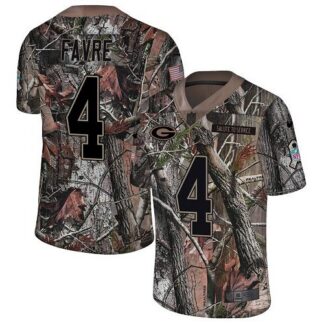 Nike Green Bay Packers #4 Brett Favre Camo Men’s Stitched NFL Limited Rush Realtree Jersey