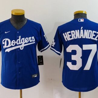 Youth Los Angeles Dodgers #37 Teoscar Hernandez Blue Cool Base Stitched Jersey