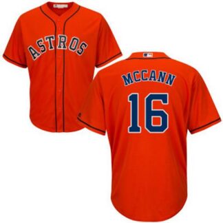 Houston Astros #16 Brian McCann Orange Cool Base Stitched Youth MLB Jersey