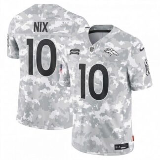 Bo Nix Denver Broncos Nike 2024 Salute to Service Player Limited Jersey - Arctic Camo