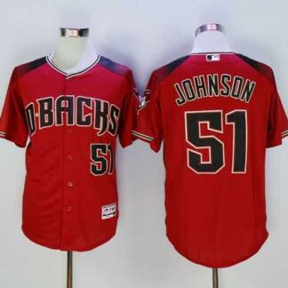Arizona Diamondbacks #51 Randy Johnson Red Brick New Cool Base Stitched Baseball Jersey Sanguo