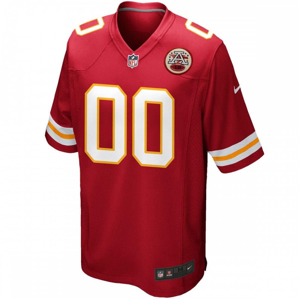 Kansas City Chiefs Nike Custom Game Jersey - Red - Image 2