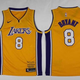 Los Angeles Lakers #8 kobe Bryant Yellow Black Mamba Nike Swingman Stitched NBA Jersey