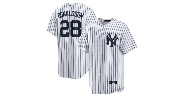 Josh Donaldson New York Yankees Nike Home Replica Player Jersey - White/Navy - Image 2