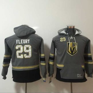 Vegas Golden Knights #29 Marc-Andre Fleury Gary Youth All Stitched Hooded Sweatshirt