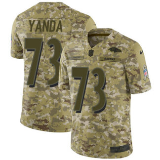 Nike Baltimore Ravens #73 Marshal Yanda Camo Men’s Stitched NFL Limited 2018 Salute To Service Jersey