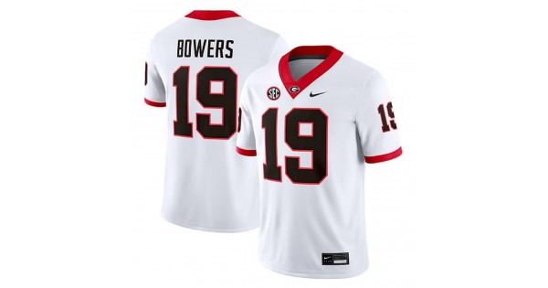 Brock Bowers Georgia Bulldogs Nike Football Game Jersey - White - Image 2