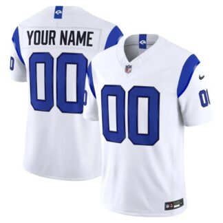 Los Angeles Rams Custom White Jersey - All Stitched