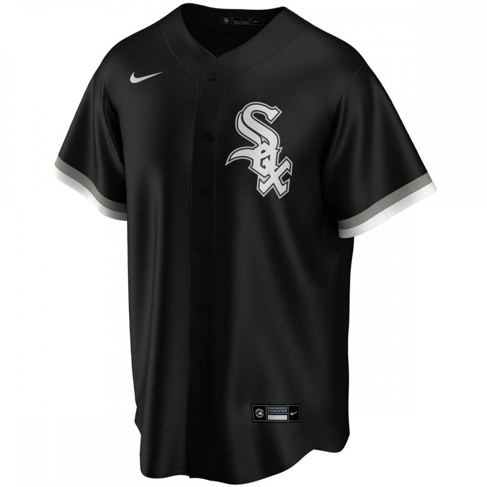 Yoan Moncada Chicago White Sox Nike Youth Alternate Replica Player Jersey - Black - Image 2