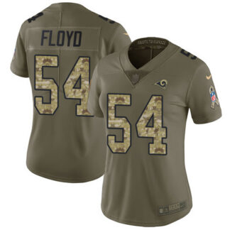 Nike Los Angeles Rams #54 Leonard Floyd Olive/Camo Women’s Stitched NFL Limited 2017 Salute To Service Jersey