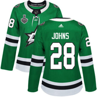 Adidas Dallas Stars #28 Stephen Johns Green Home Authentic Women’s 2020 Stanley Cup Final Stitched NHL Jersey