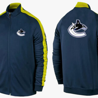 NHL Vancouver Canucks Team Logo 2015 Men Hockey Jacket (15)
