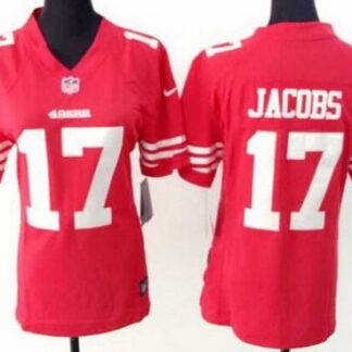 Women's San Francisco 49ers #17 Chuck Jacobs Nike Red Game Jersey