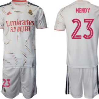 Men 2021-2022 Club Real Madrid home white 23 Adidas Soccer Jersey