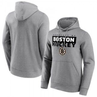 Boston Bruins Fanatics Branded Gain Ground Hoodie - Sports Grey
