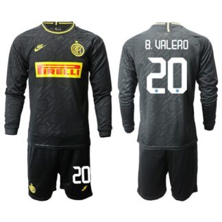 Inter Milan #20 B.Valero Third Long Sleeves Soccer Club Jersey