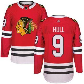 Chicago Blackhawks #9 Bobby Hull Red Home Adidas Stitched Jersey DingZhi