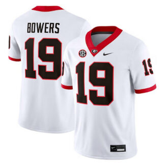 Brock Bowers Georgia Bulldogs Nike Football Game Jersey - White