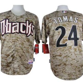 Men's Arizona Diamondbacks #24 Yasmany Tomas 2014 Camo Jersey