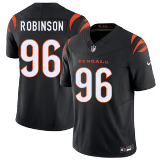 Men's Cincinnati Bengals #96 Landon Robinson Black 2026 Draft F.U.S.E. Vapor Untouchable Limited Football Stitched...