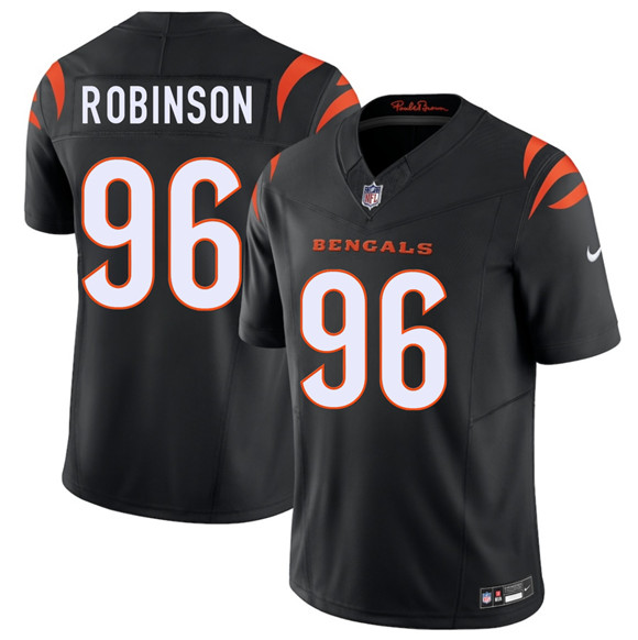 Men's Cincinnati Bengals #96 Landon Robinson Black 2026 Draft F.U.S.E. Vapor Untouchable Limited Football Stitched...