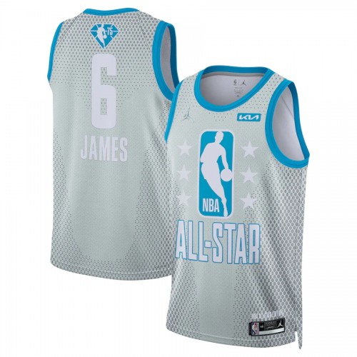 Los Angeles Lakers #6 LeBron James Jordan Brand 2022 NBA All-Star Game Swingman Jersey – Gray Men’s