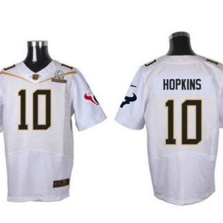 Men's Houston Texans #10 DeAndre Hopkins White 2016 Pro Bowl Nike Elite Jersey