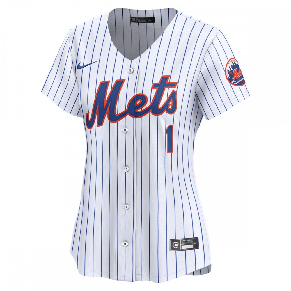 New York Mets Nike Women's #1 Mom Home Limited Jersey - White - Image 2