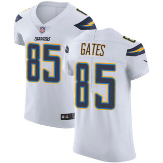 Nike Los Angeles Chargers #85 Antonio Gates White Men’s Stitched NFL Vapor Untouchable Elite Jersey