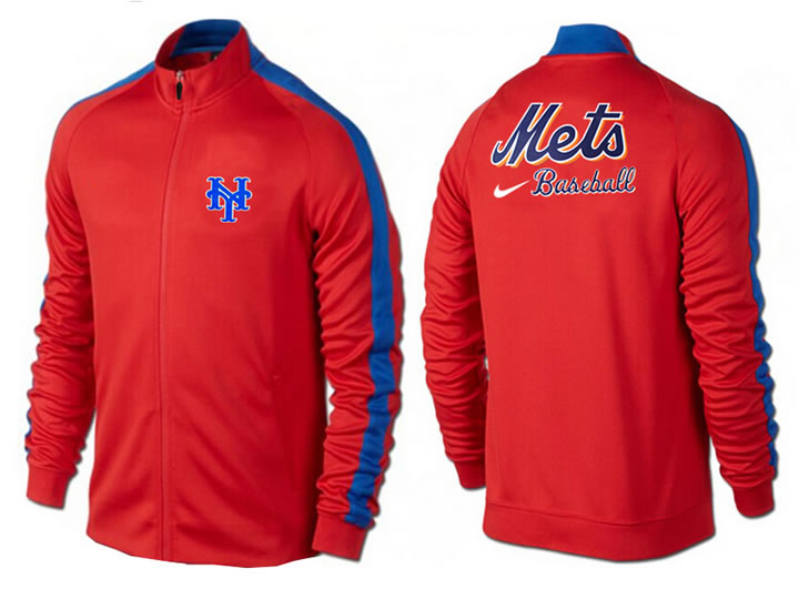 MLB New York Mets Team Logo 2015 Men Baseball Jacket (7)