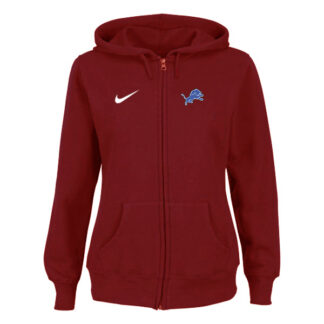 Women Detroit Lions Tailgater Full Zip Hoodie - Red